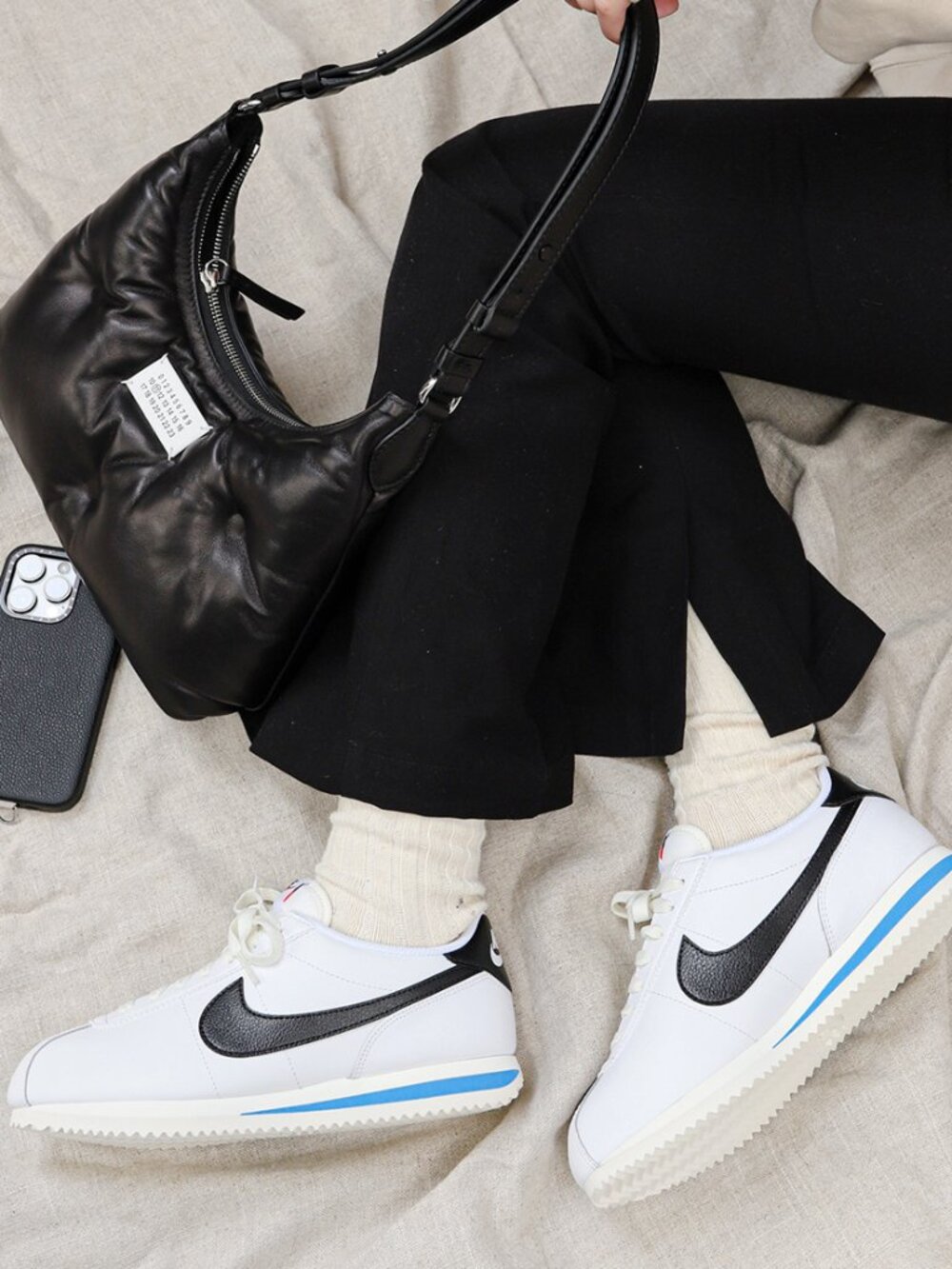 Nike Cortez White Black Sneakers